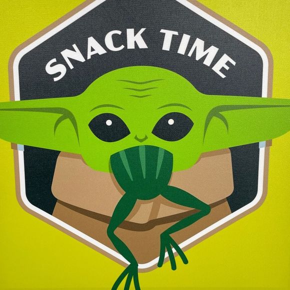 Star Wars Baby Yoda Snack Time Picture, 11.75x11.75 - Picture 2 of 4